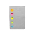 Block Notes Adesivi Circles Grigio