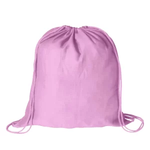 Zaino A Sacca Personalizzato Cotton Color Rosa