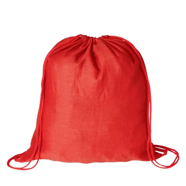 Zaino A Sacca Personalizzato Cotton Color Rosso