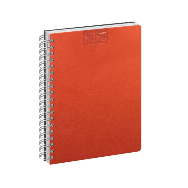 Agenda Spiralata Ring Arancione