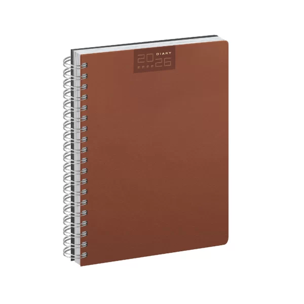 Agenda Spiralata Ring Marrone