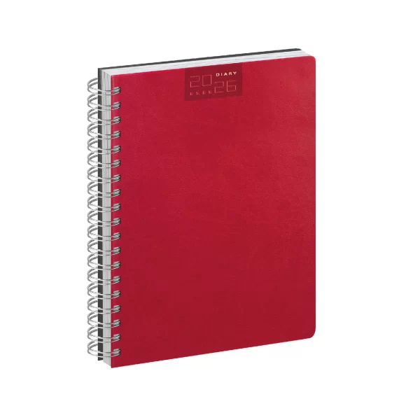 Agenda Spiralata Ring Rosso