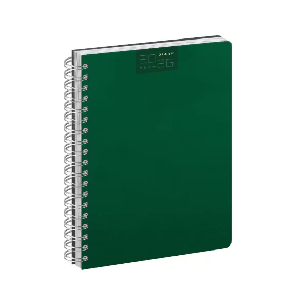 Agenda Spiralata Ring Verde Scuro