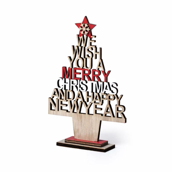 Mini albero di Natale Wood gadget personalizzato