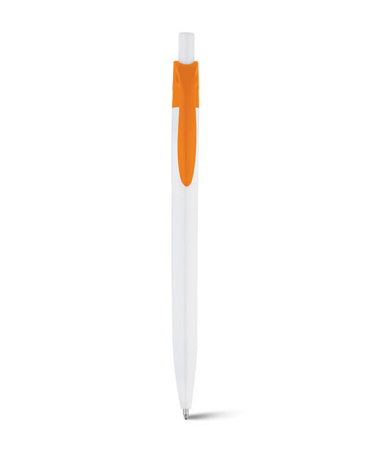 Penna economica: penna personalizzata in plastica Classic, colore arancione