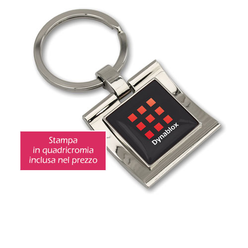 Portachiavi in metallo Moon gadget personalizzato