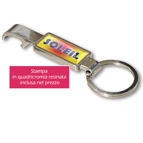 Portachiavi in metallo Open gadget personalizzato