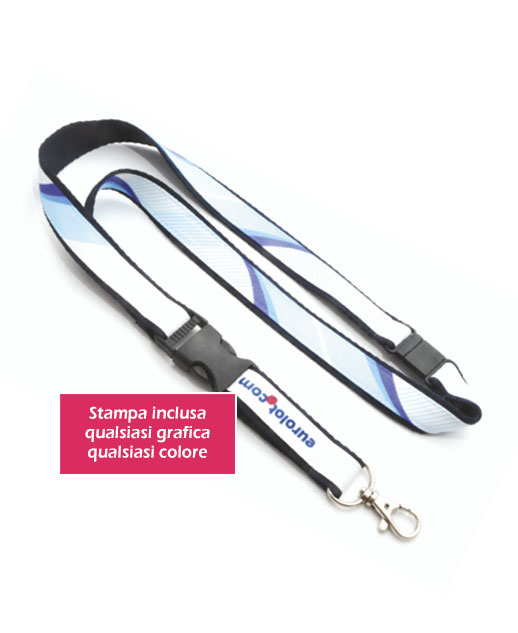 Cordino (lanyard) Portabadge Noir AMREF 'Il Futuro Dell'Africa è Nero' - Neuf Jamais Utilisé