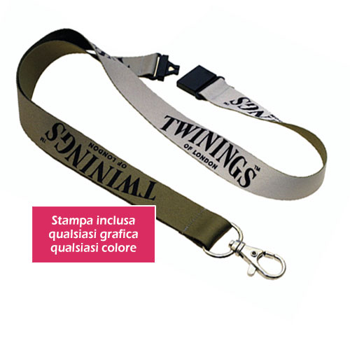 Porta Badge e Lanyard: Porta Badge stampato Safe, con clip di