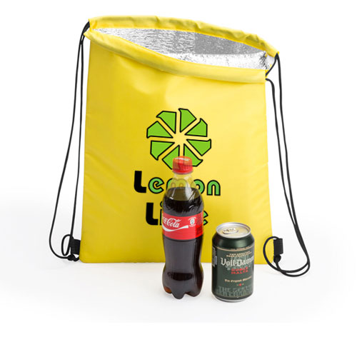 Zaino termico Freeze, personalizzato Lemon Lime su giallo