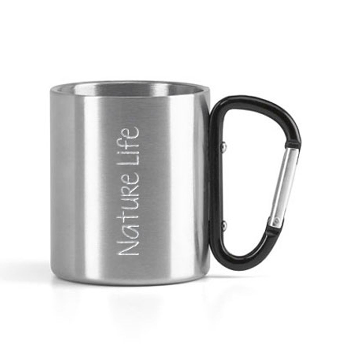 Tazza Con Manico A Moschettone Inox - 300 Ml &ndash; Di Mauro Enologia