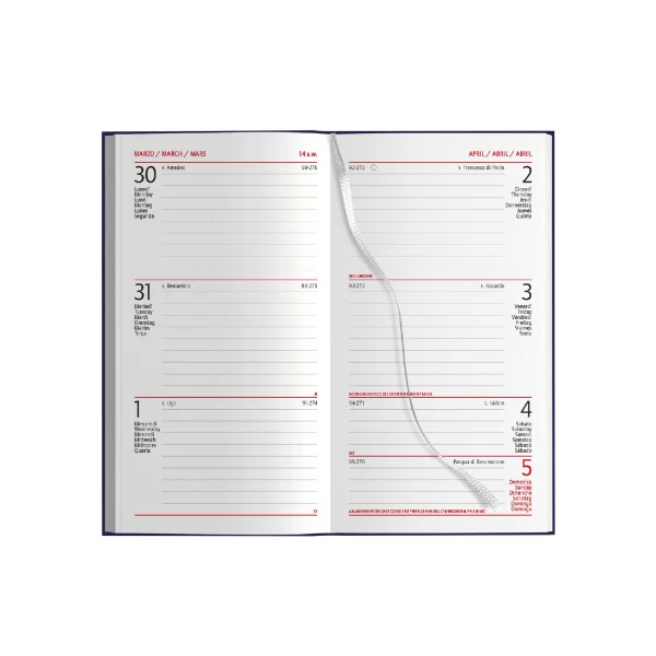 Agenda Tascabile Settimanale Pocket Impaginazione