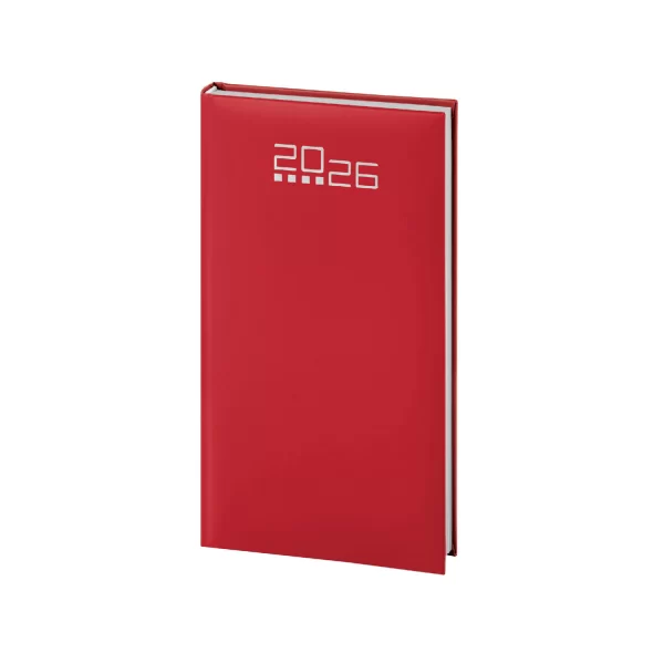 Agenda Tascabile Settimanale Pocket Rosso