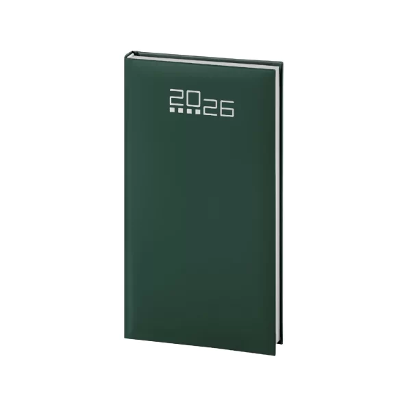 Agenda Tascabile Settimanale Pocket Verde Scuro