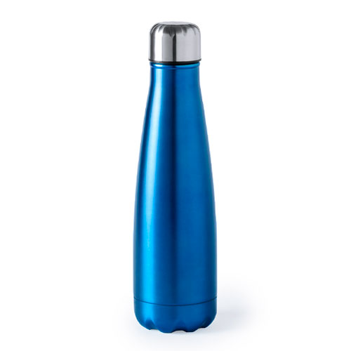 BOTTLE BOTTLE Borraccia sportiva da 680,4 g, in acciaio inox, con cannuccia  e portapillole (blu)