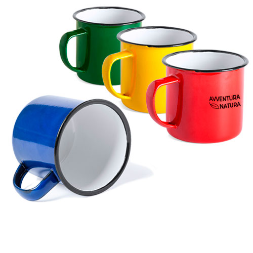 Tazza personalizzata in latta Vintage, disponibile neutra o personalizzata, cover