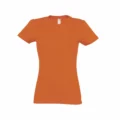 T Shirt Personalizzata Cotone Strong Donna Arancione