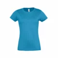 T Shirt Personalizzata Cotone Strong Donna Azzurro