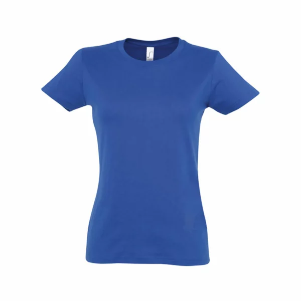 T Shirt Personalizzata Cotone Strong Donna Blu