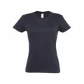 T Shirt Personalizzata Cotone Strong Donna Blu Navy