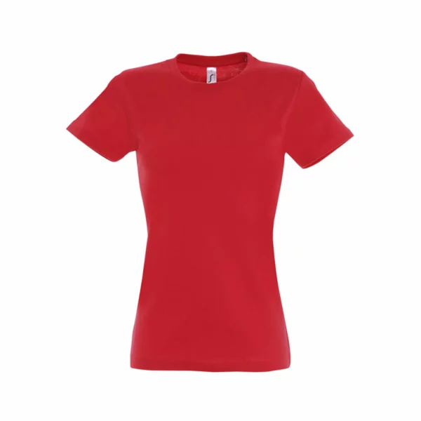 T Shirt Personalizzata Cotone Strong Donna Rosso