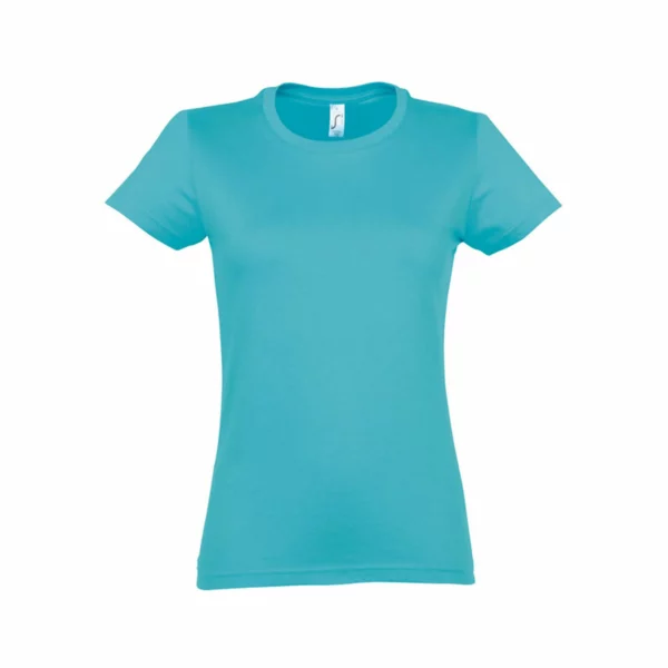 T Shirt Personalizzata Cotone Strong Donna Turchese