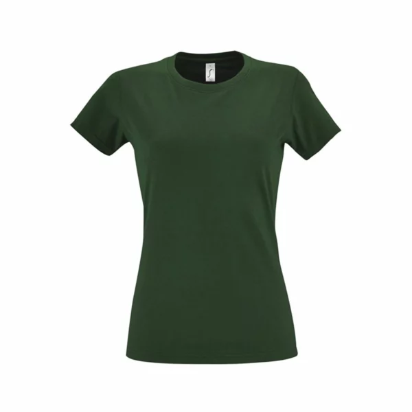 T Shirt Personalizzata Cotone Strong Donna Verde Scuro