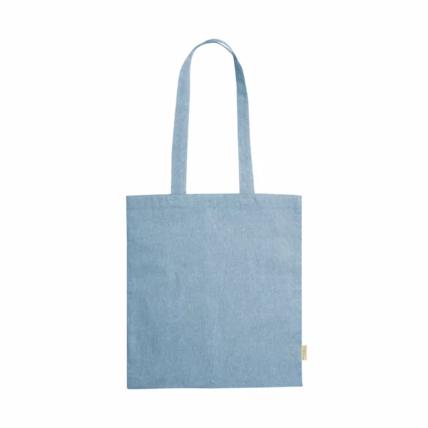 Borsa Cotone Riciclato Azzurra