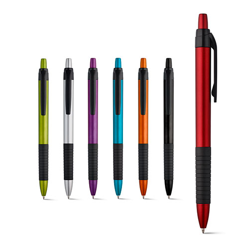 Penna personalizzata color. Con finitura metallizzata e gomma antiscivolo