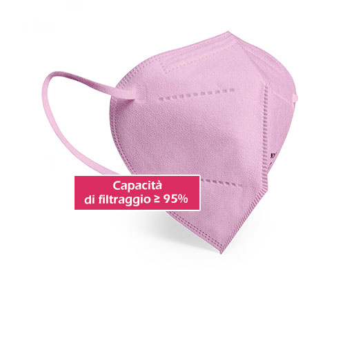 Mascherina Ffp2 rosa gadget personalizzato