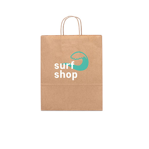 Shopper carta kraft personalizzate L