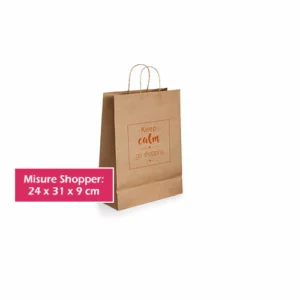 Shopper personalizzate carta kraft M