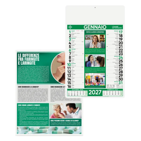 Calendario Salute gadget personalizzato