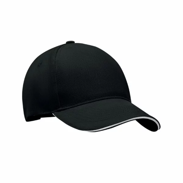 Cappellino Cotone Personalizzato Twill Nero 2