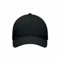 Cappellino Cotone Personalizzato Twill Nero Frontale