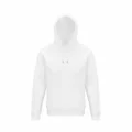 Felpa Personalizzata Cotone Biologico Eco Hood Bianco