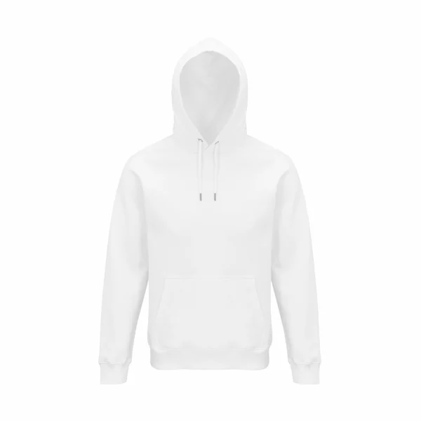 Felpa Personalizzata Cotone Biologico Eco Hood Bianco