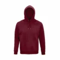 Felpa Personalizzata Cotone Biologico Eco Hood Bordeaux