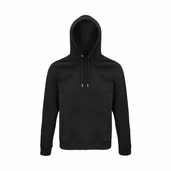 Felpa Personalizzata Cotone Biologico Eco Hood Nero