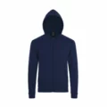 Felpa Personalizzata Zip Blu Notte
