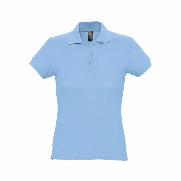 Polo Personalizzata Classic Donna Celeste