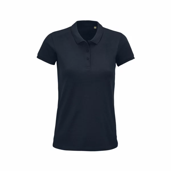 Polo Personalizzata Cotone Organico Blu Notte