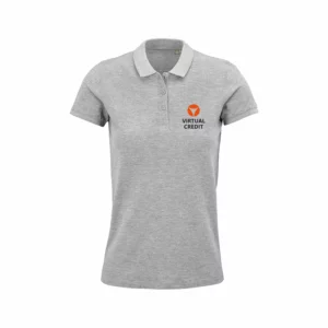 Polo Personalizzata Cotone Organico Donna Stampata