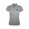 Polo Personalizzata Resistente Strong Donna Grigio Melange