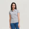 Polo Personalizzata Resistente Strong Donna Indossata