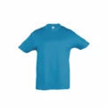 T Shirt Personalizzata Classic Bambino Turchese Blu
