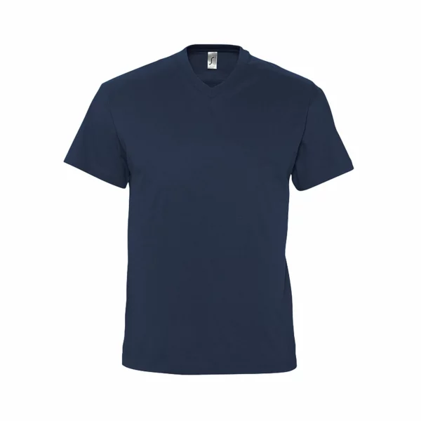 T Shirt Personalizzata Collo V Blu Notte