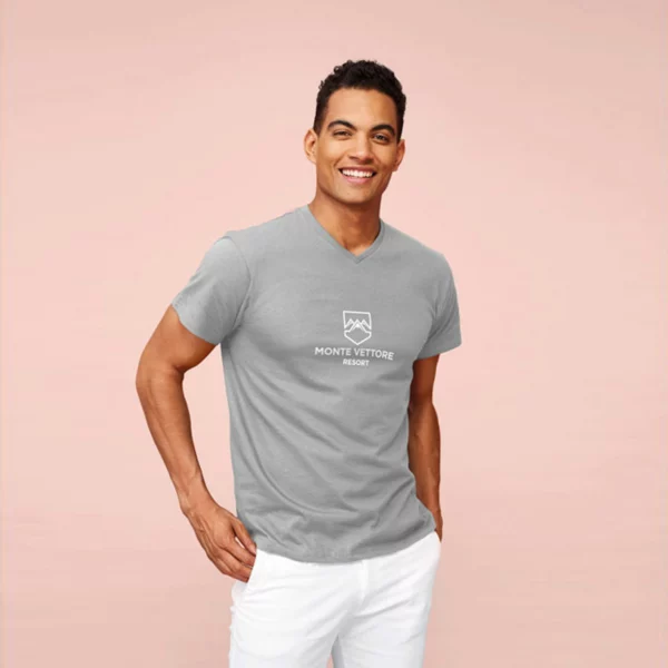 T Shirt Personalizzata Collo V Modello Personalizzata Stampa