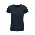 T Shirt Personalizzata Cotone Biologico Eco Donna Blu Notte