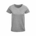 T Shirt Personalizzata Cotone Biologico Eco Donna Grigio Melange